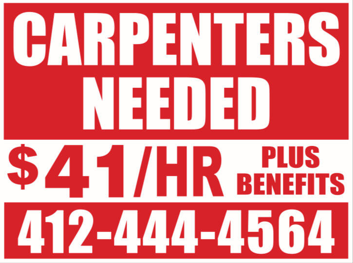 Carpenters needed