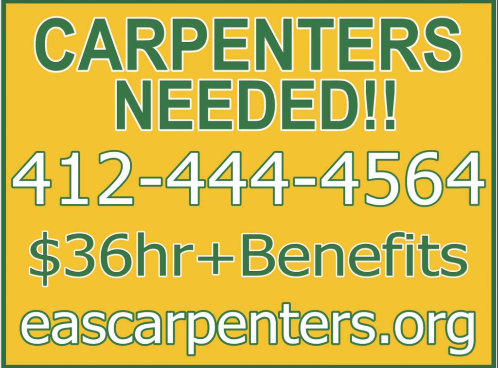 carpenters needed